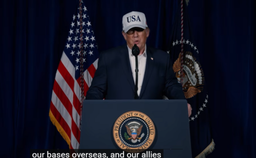 トランプ大統領が動画で開戦を宣言。